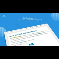 dhtmlxRichText 富文本编辑器 1.0