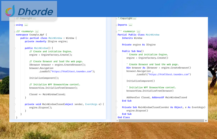 DotNetBrowser