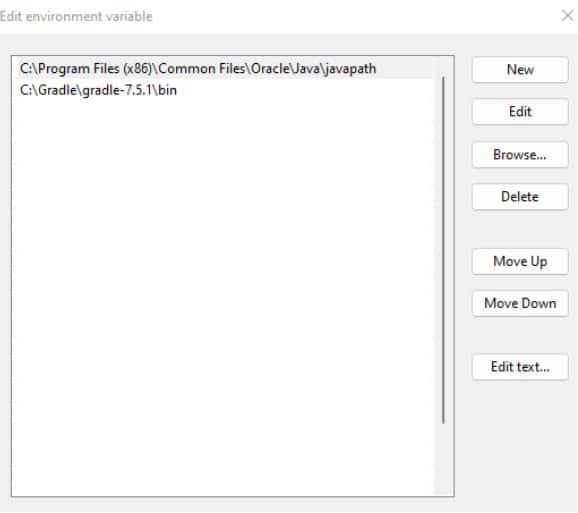 Java 路径 Gradle 路径