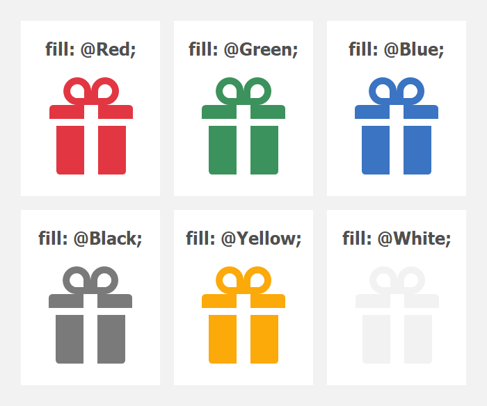 着色 SVG - WinForms HTML 和 CSS 模板，DevExpress
