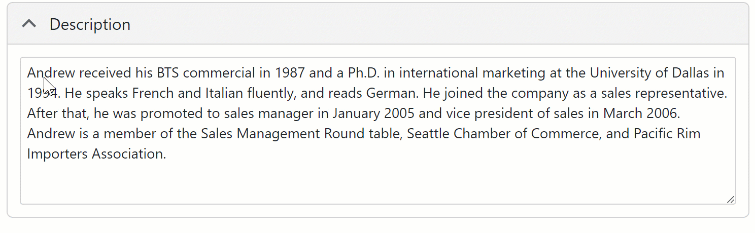 表单布局 - 可折叠组、DevExpress Blazor UI 组件