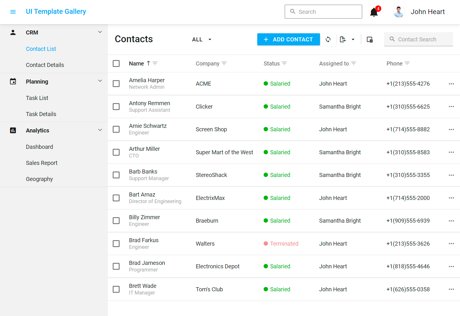 响应式 UI 模板，DevExtreme  