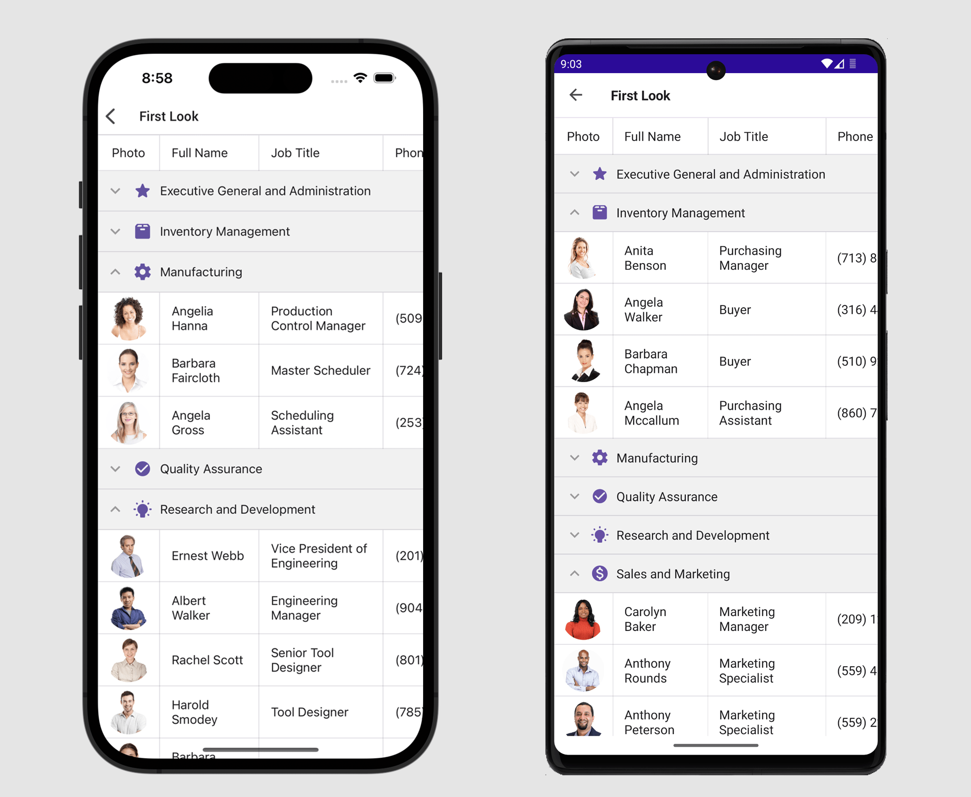 Material Design 3 - .NET MAUI 组件、DevExpress