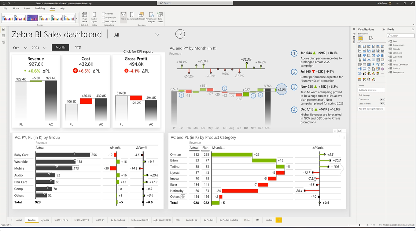 Zebra BI Cards 中的 JSON 主题