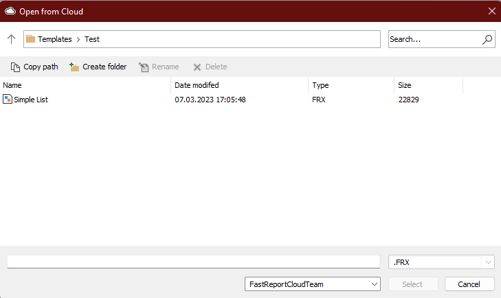 FastReport Cloud文件管理器更新设计